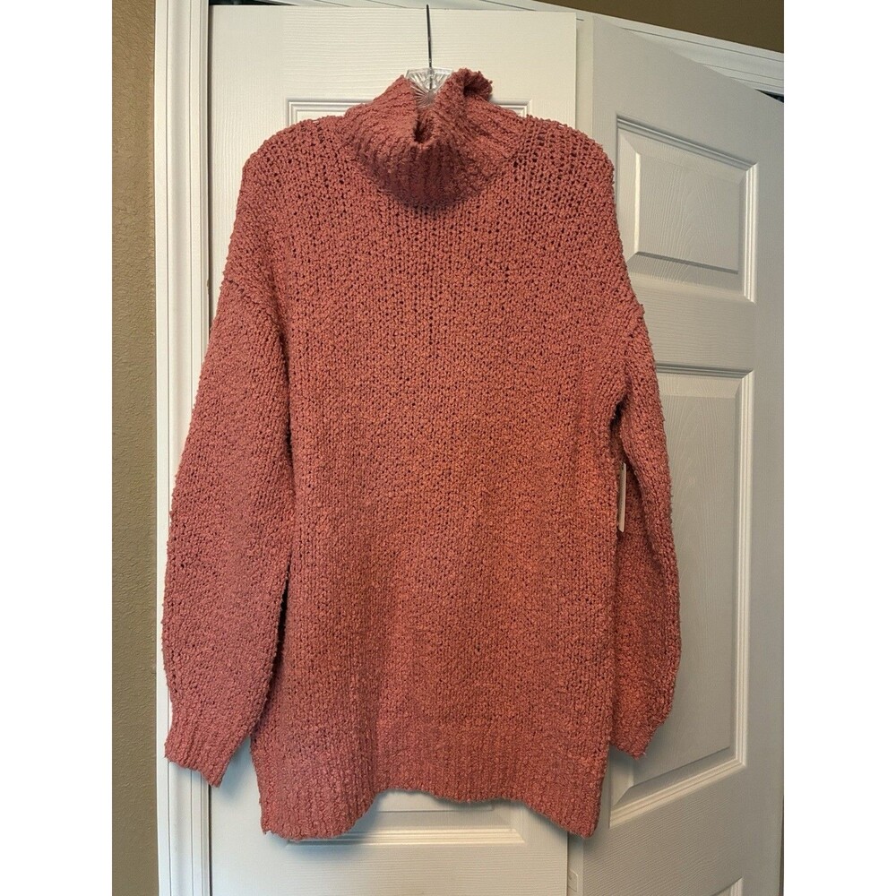 Anthropologie Oversized Mock Turtleneck Sweater Women’s Size S NWT Bulky
